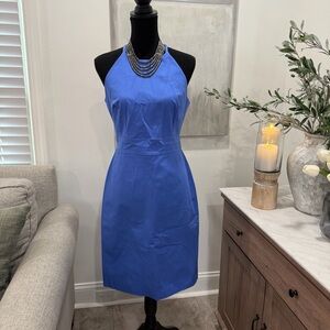 NWT Banana Republic Vibrant Blue Midi Heath Dress